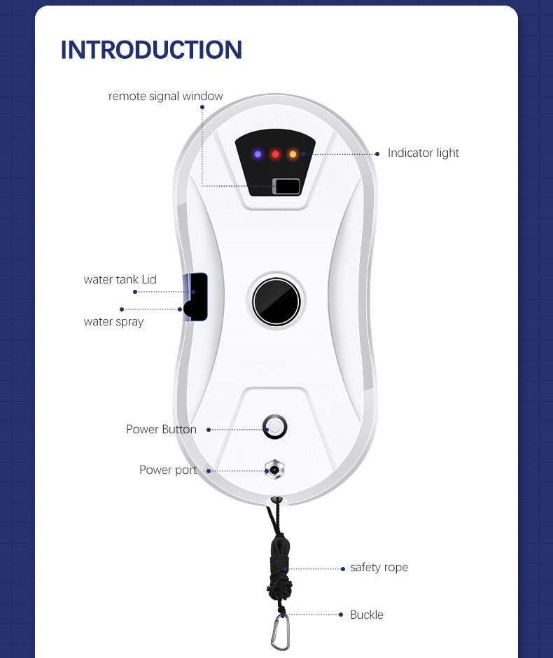 Intelligent Water Spray Window Cleaning Robot
