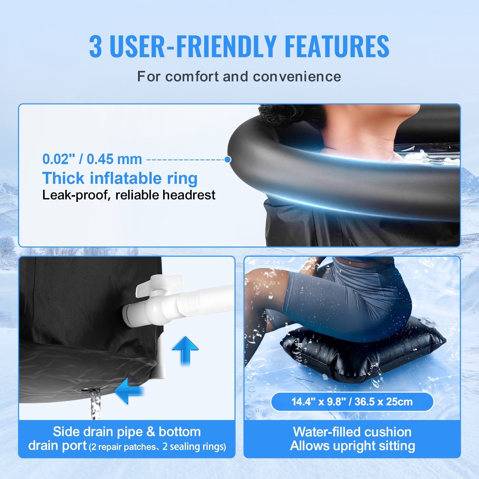 Portable Inflatable Ice Bath Tub