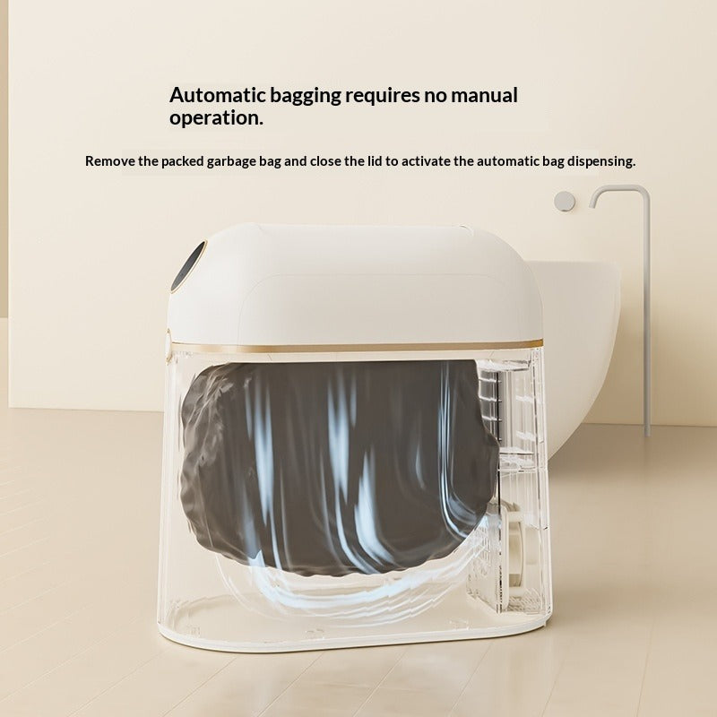 Automatic Smart Trash Can with Bag-Changing Induction