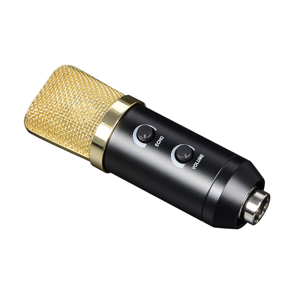 Condenser Microphone with Reverb and Stand