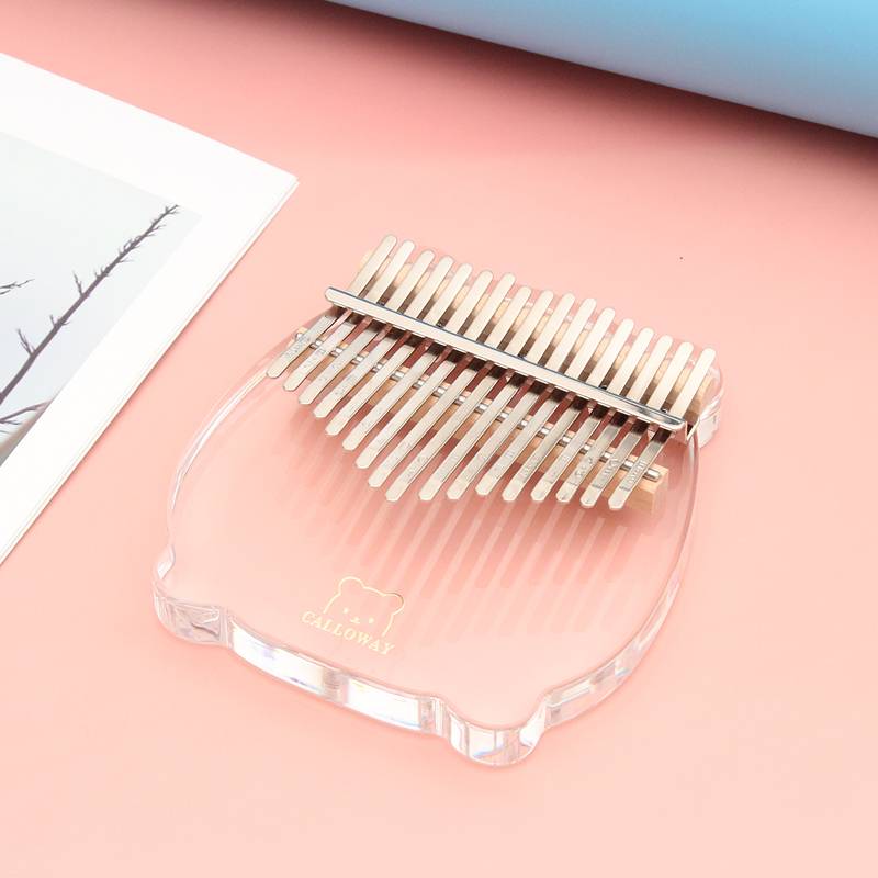 17-Key Crystal Piglet Shape Kalimba Finger Piano