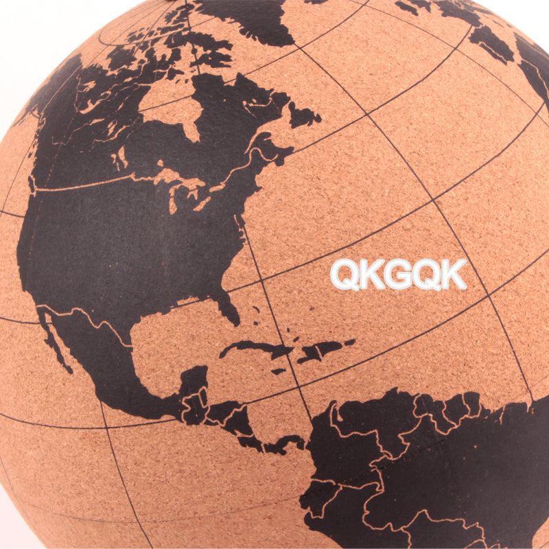 Wooden Cork Globe