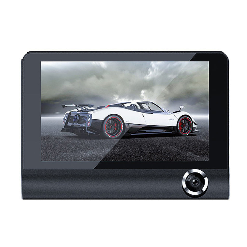 Safe Drive Dual Camera Dash Cam with Large Screen