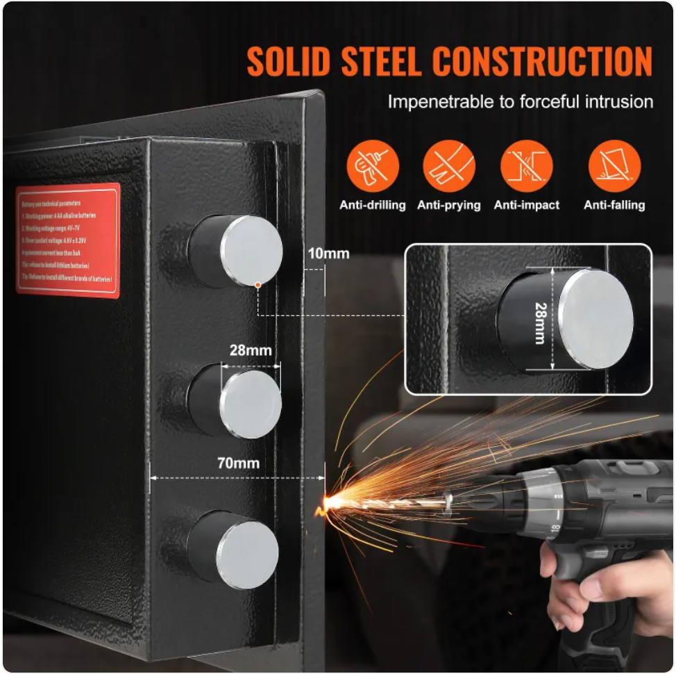 Depository Safe with Drop Slot
