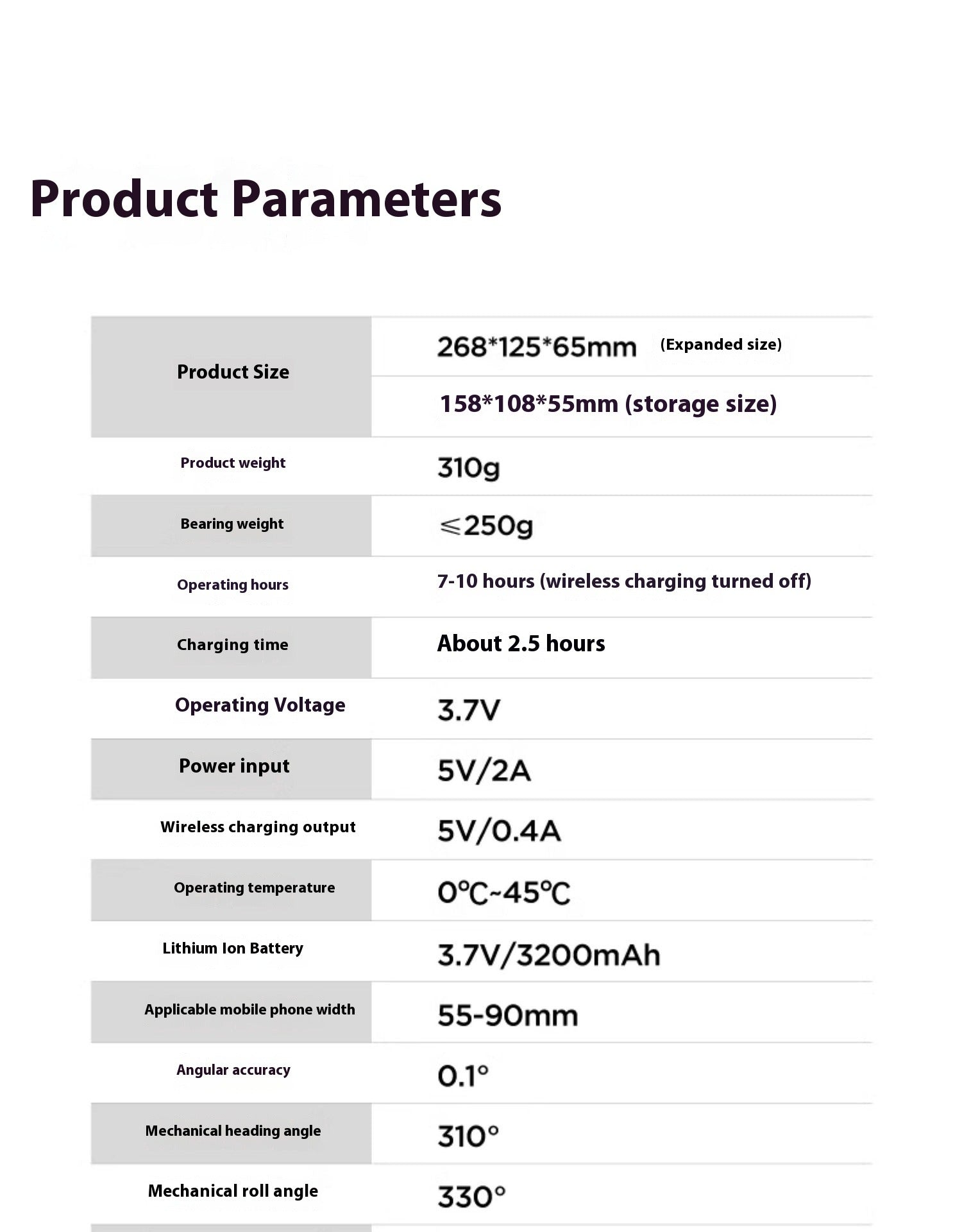 AI Tracking Mobile Phone PTZ Stabilizer