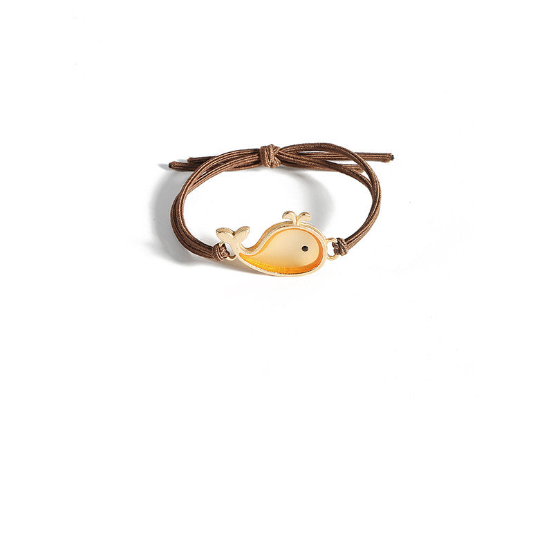Acrylic Whale Hair Tie Simple INS Hair Rubber Band