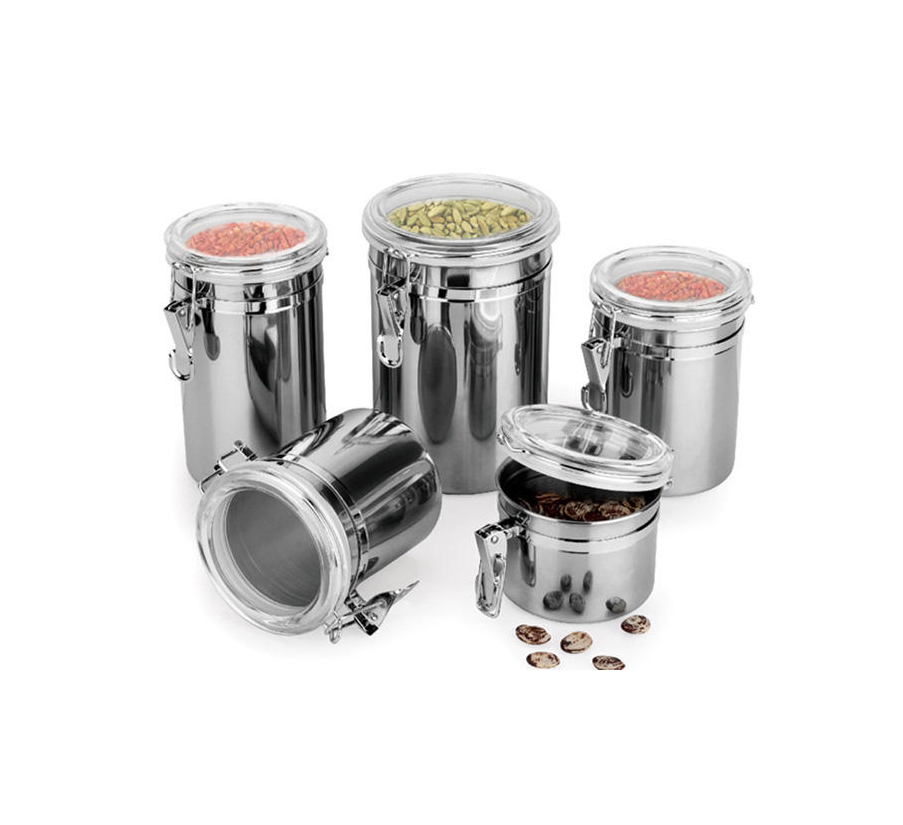 Stainless Steel Coffee Storage Canister with Lid