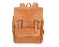 Genuine Leather College-Style Backpack