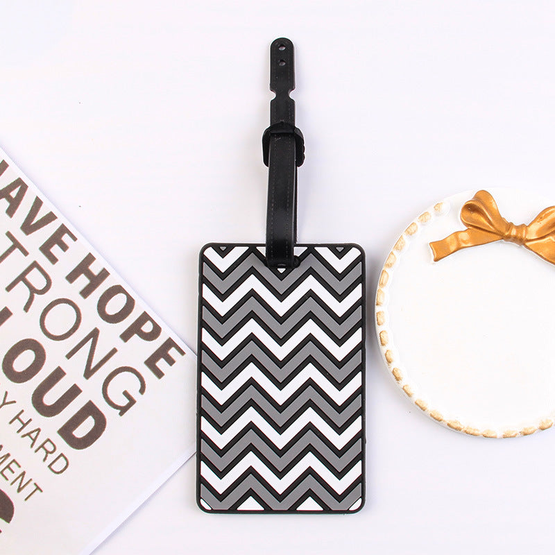 3D Wave Silicone Luggage Tag for Travel