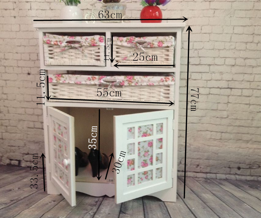 Three-Drawer Storage Cabinet