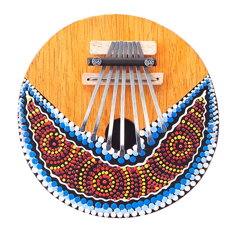 Adjustable 7-Key Kalimba Thumb Piano with Design
