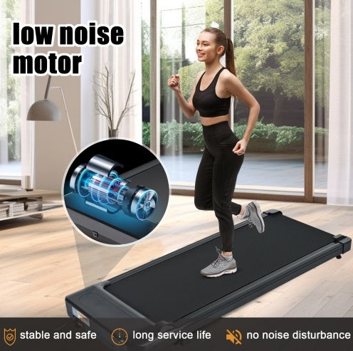 Under-Desk Walking Pad, 2.5HP, 4.0 MPH, 300 lb Capacity