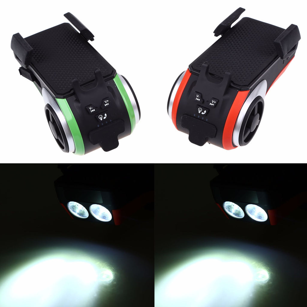 Bike Phone Holder with Speaker and Light