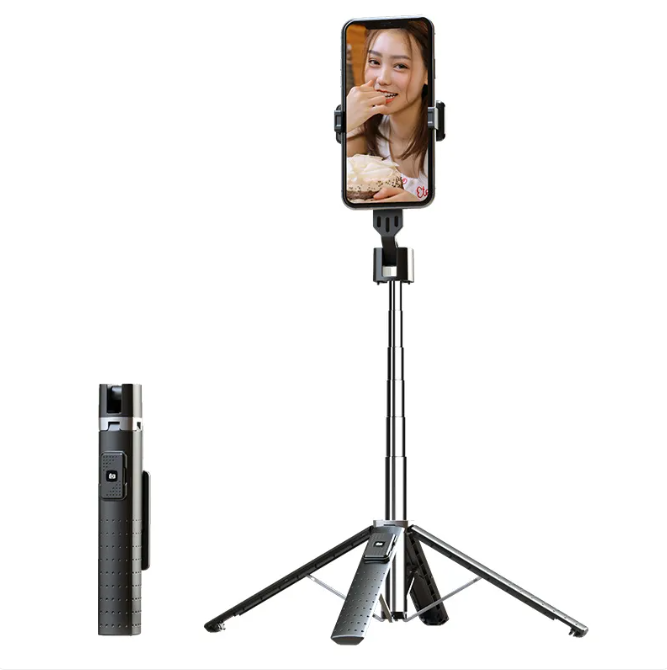 Quadrupod Double Fill Light Bluetooth Selfie Stick
