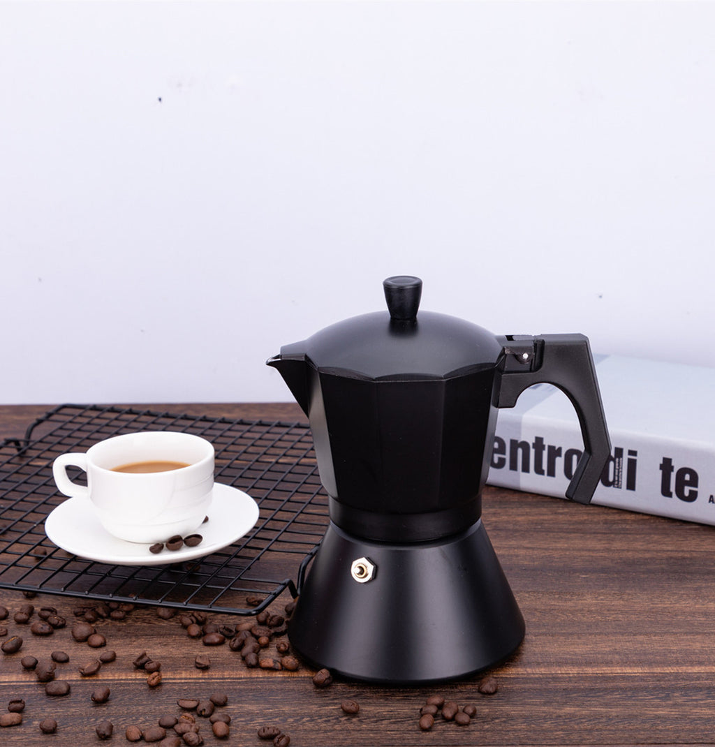 Italian Aluminum Moka Coffee Pot for Home Brewing