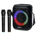 Vorvania Portable Karaoke Machine with Dual Wireless Microphones