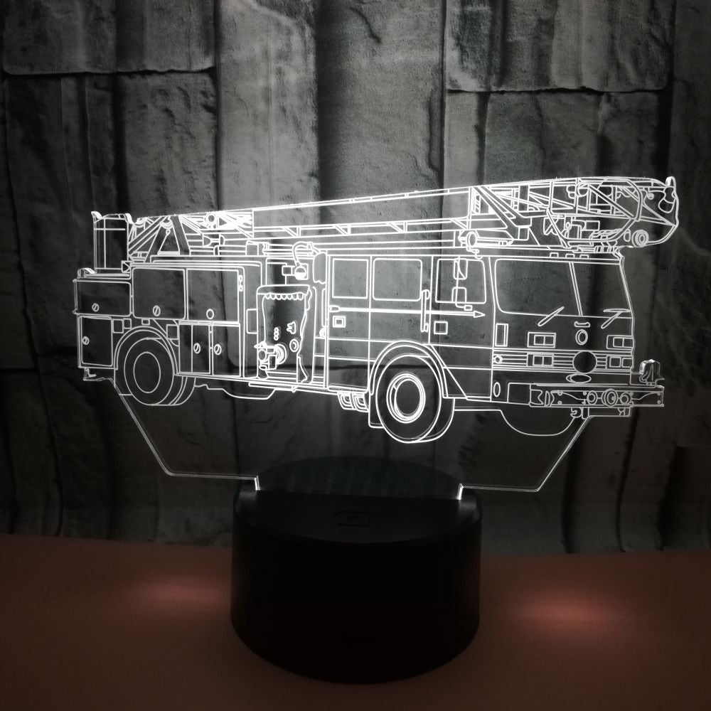 LED Desk Lamp Fire Truck Design