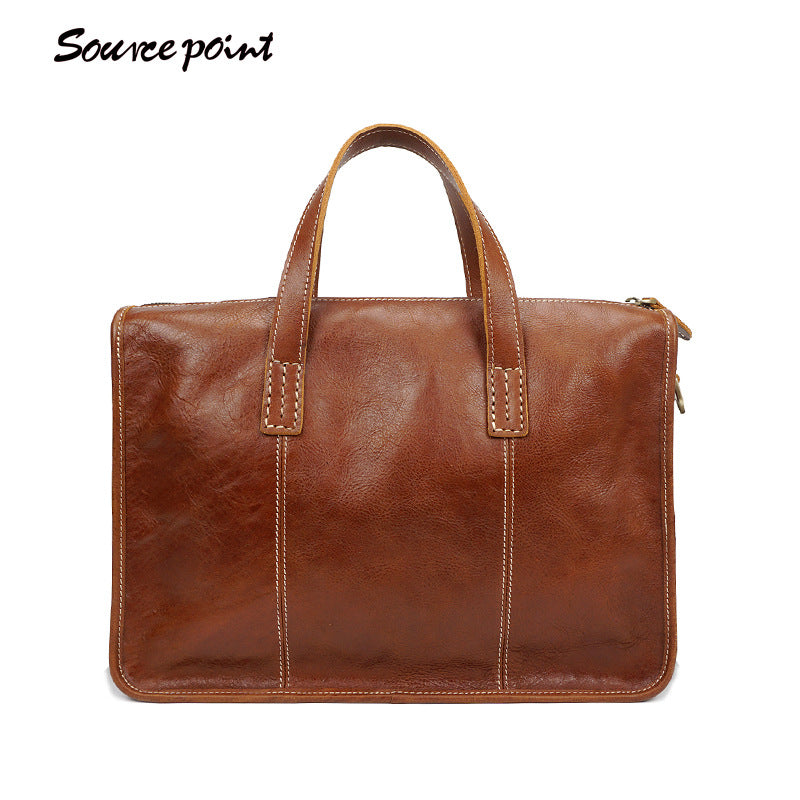 Vintage Leather Messenger Bag