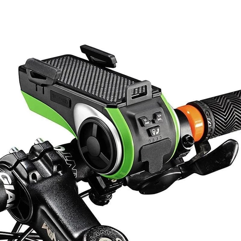 Bike Phone Holder with Speaker and Light