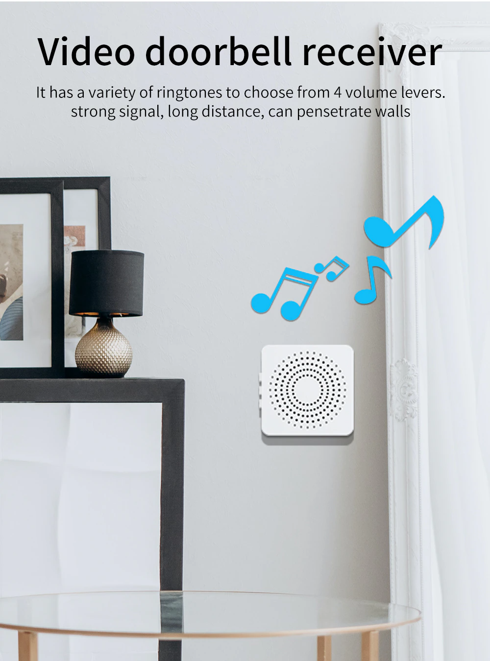 Wireless Smart WiFi Video Doorbell with Chime