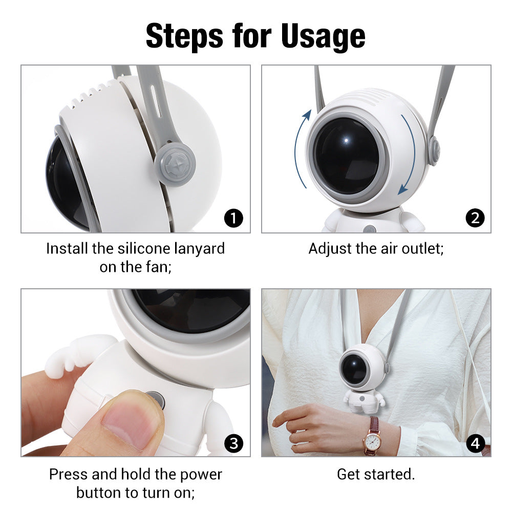 USB Neck Fan Multifunctional Portable Mini Fan