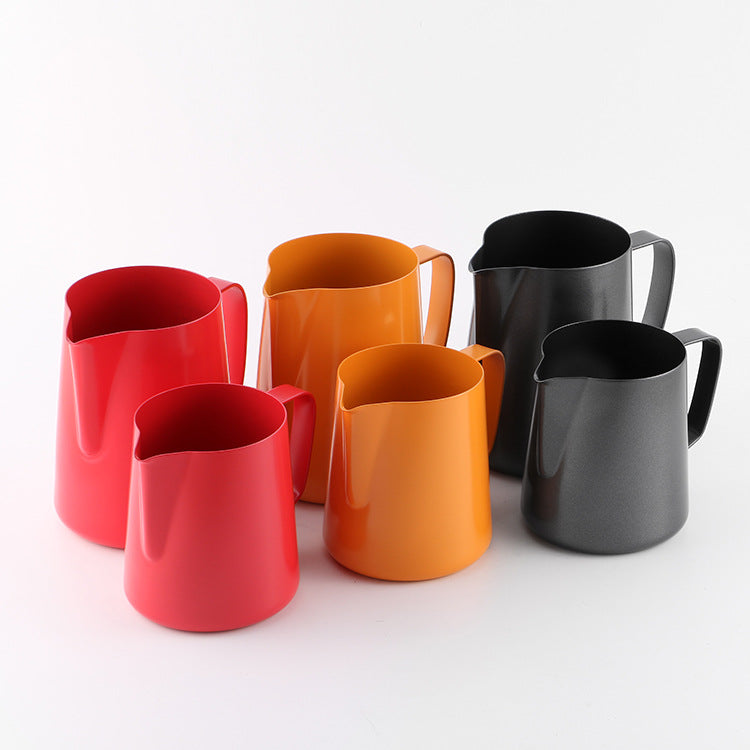 Fancy Coffee Frothing Pitcher 400ml Stainless Steel Cup