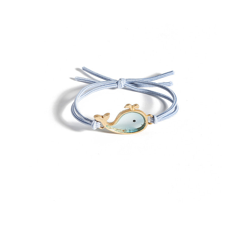Acrylic Whale Hair Tie Simple INS Hair Rubber Band