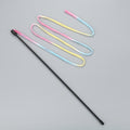 Rainbow Ribbon Cat Teaser Wand for Interactive Play