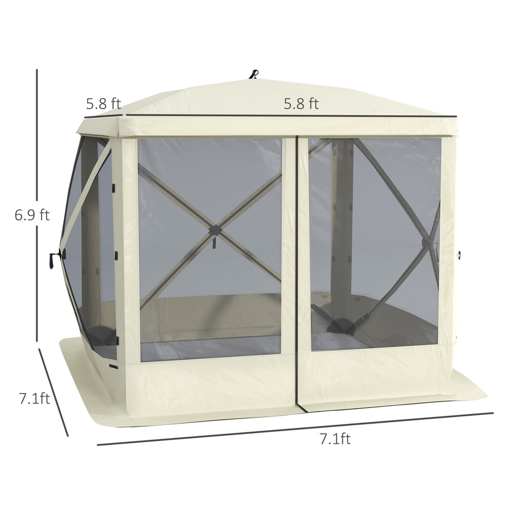 7x7ft Pop-Up Camping Canopy Gazebo Tent
