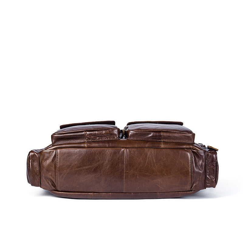 Retro Genuine Leather Men's Shoulder Bag