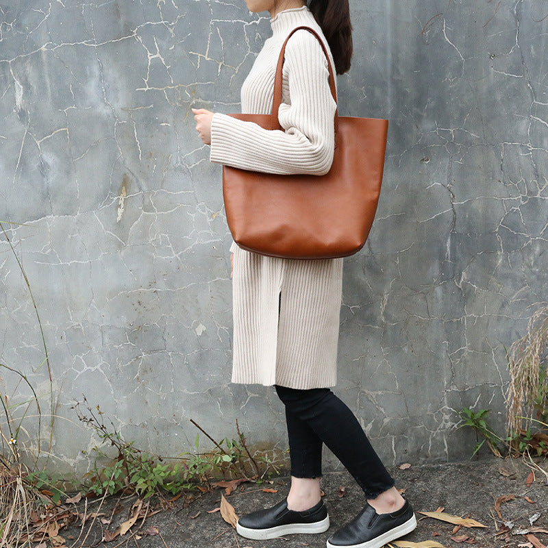 Genuine Leather Tote Bag for Women