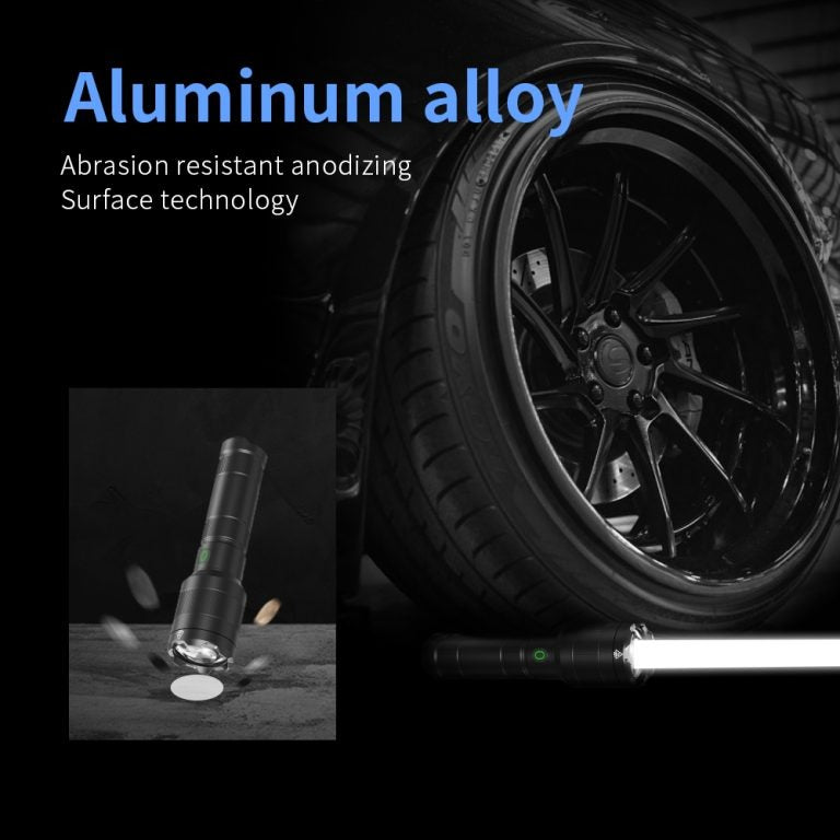 High-Power Rechargeable Flashlight