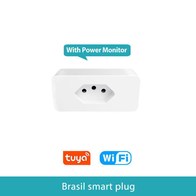 High Power WiFi Smart Plug for Brazilian Outlets