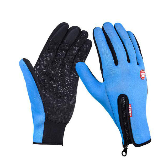 Winter Gloves Touch Screen Riding Motorcycle Waterproof Sports Gloves With Fleece