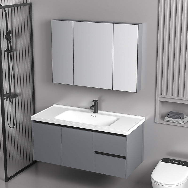 Drawer Bathroom Vanity with Ceramic Sink Combo