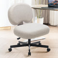 Criss-Cross Swivel Task Chair, Armless, Grey