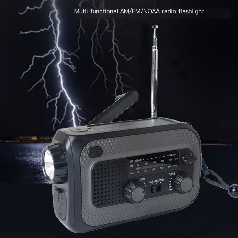 Hand-Crank Emergency Radio with Solar Charging