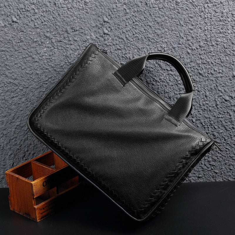 Genuine Leather Business Shoulder Bag