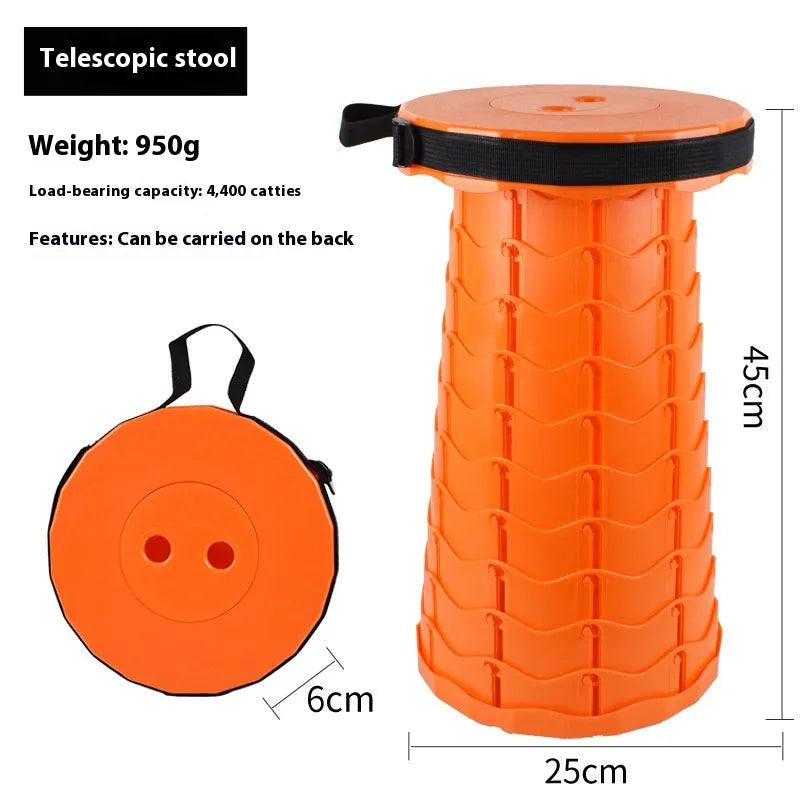 Portable Outdoor Color Retractable Folding Stool