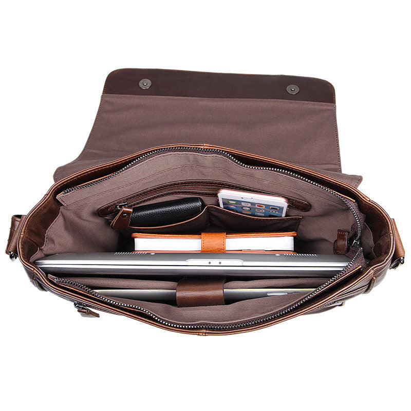 Genuine Leather Men's Crossbody Bag