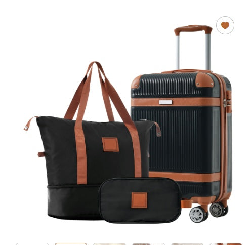 Hard-Shell 3-Piece Luggage Set with TSA Lock