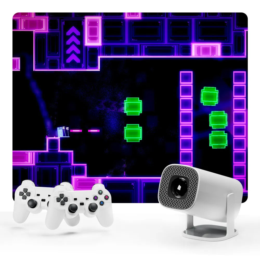 HD 4K Gaming Projector with Controllers