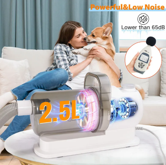 All-in-One Vacuum Pet Hair Clipper Kit