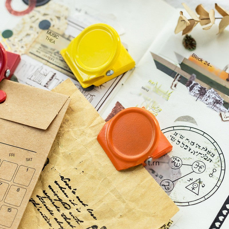 Candy Color Magnetic Memo Clips for Creative Storage
