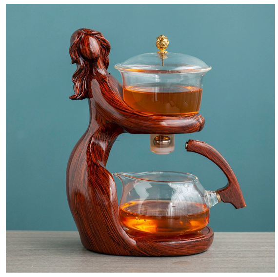 Semi-Automatic Glass Kungfu Tea Set