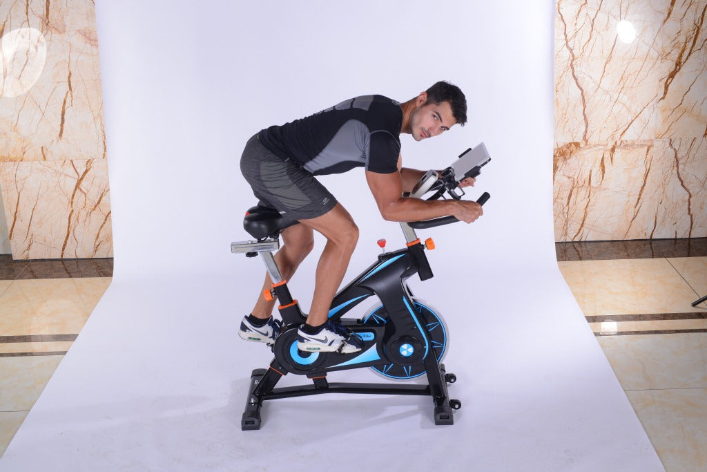 Self-Powered Exercise Bike with Heart Rate Monitor