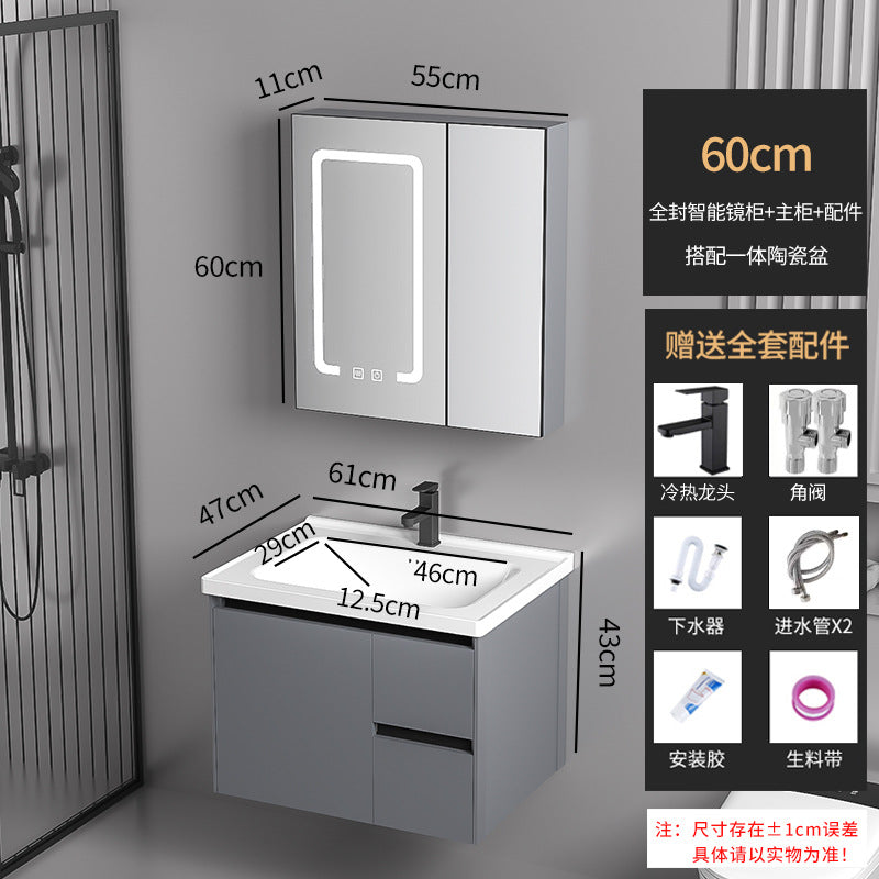 Drawer Bathroom Vanity with Ceramic Sink Combo