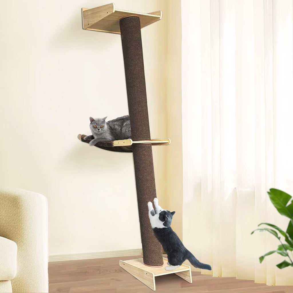 Koretech Wall-Mounted Cat Tree with Hammock