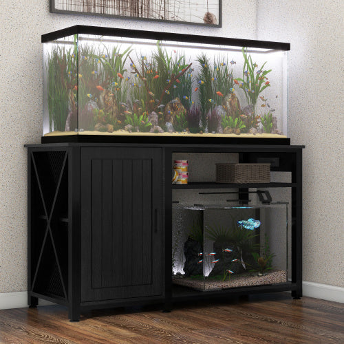 Heavy-Duty Aquarium Stand with Power Outlet