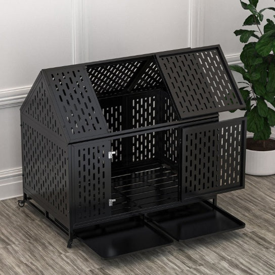 Heavy-Duty Dog Crate, 45-Inch, Roof Top